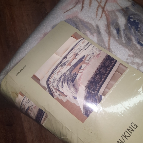 Mainstays Bedding Vintage Mainstays Polyester Deer Blanket Poshmark